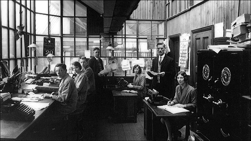 Photograph of the Buckby Brothers Office Staff.