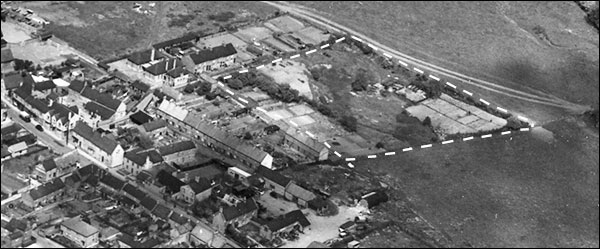 The former brickyard in 1950 showing the smallholding that now occupies most of the site.