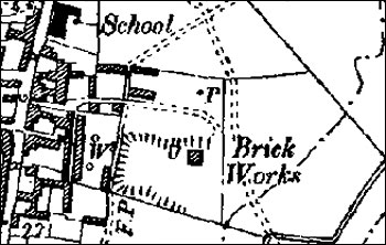 The brickyard in 1902, by now nearing the end of its useful life.