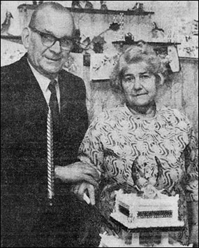 Mr and Mrs Benford at their Golden Wedding 1970