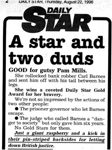Photograph of Daily Star article
