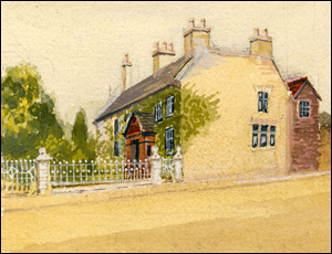 Painting of The Yews in 1914