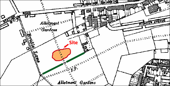 Park Road caravan site in the 1950s