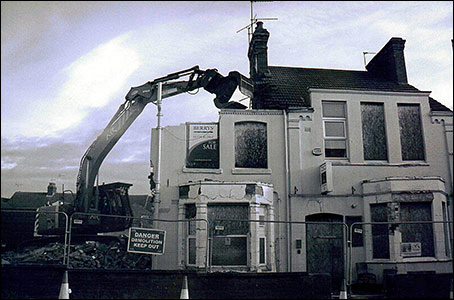 The Rack being demolished in March 2013