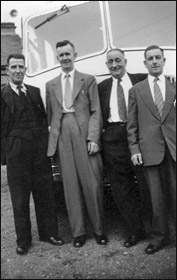 Photograph of Members taking a break during a 1950s outing.