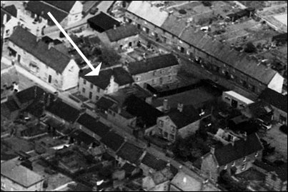 Aerial Photograph taken in 1950 depicting the premises then occupied by The Band Club.