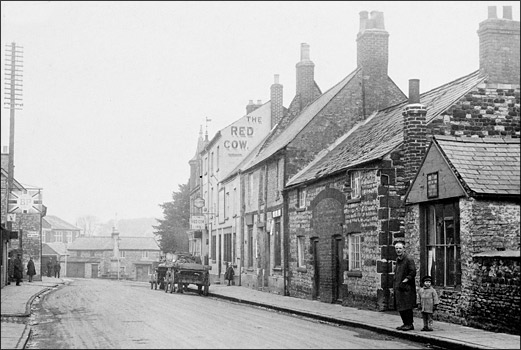 The Red Cow Inn as seen from the south in about 1925