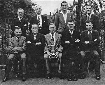 Photograph of The Waggon & Horses Skittle Team 1950s.