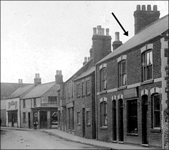 Loveday's saddlery shop in the about 1910, before the Co-op was built