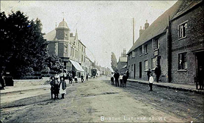 Cooper's bakehouse on the right and James' General Stores centre.