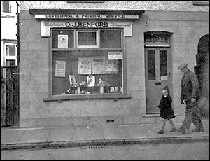 The hairdressers at 20 Duke Street owned by O J (Jack) Benford