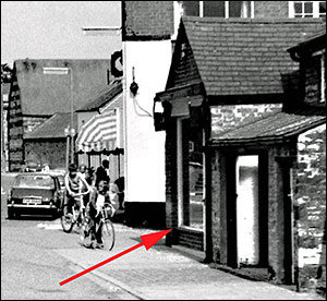 The wet fish and greengrocery shop, once a garage for the Co-op lorry.