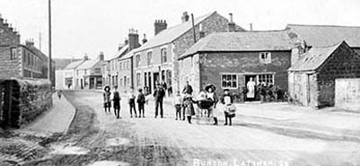 Eben Taylor's cobbler's shop the site of the Co-op in later years