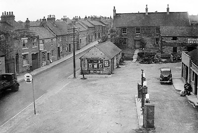 Mason's Garage, buildings and forecourt in 1947