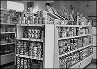 Interior view of the Piggotts Lane branch of the Burton Latimer Co-operative Society