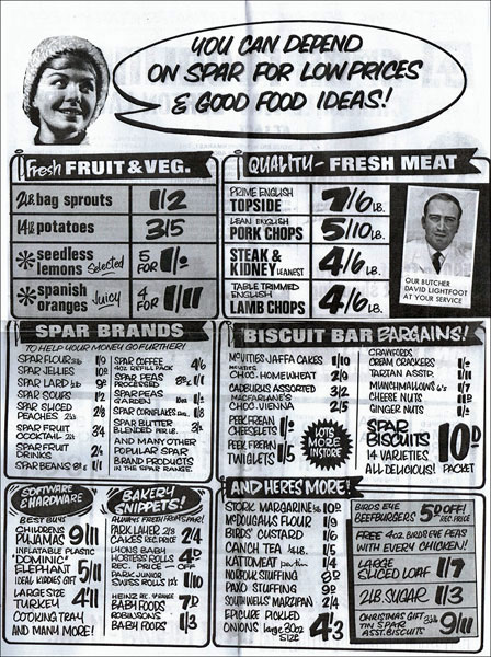 Poster advertising the Spar Foodliner opening in 1970