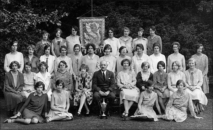 A photograph of Burton Latimer Ladies Choir, taken sometime in the 1930s