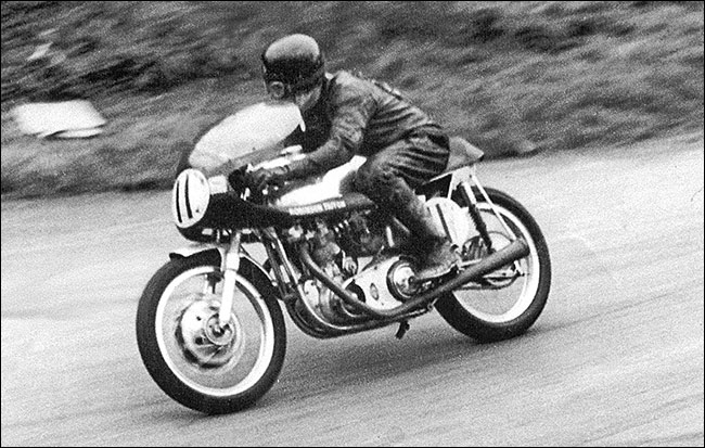 Racing at Cadwell Park in 1964