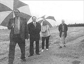 Photograph showing council representatives at the opening of the new path