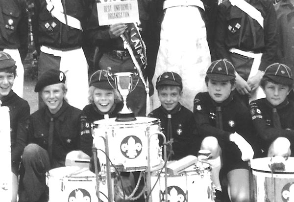 The Band took the Novice Trophy at the Scout Band contest at Leek in Staffordshire in 1983