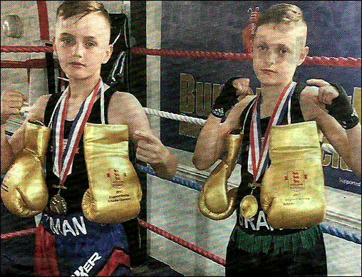 Champion boxers Ellis Panter and Brandon Strand