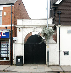 The entrance to the former Cinema - still standing in 2005