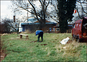 Burton Latimer Pocket Park - maintenance work in 1997