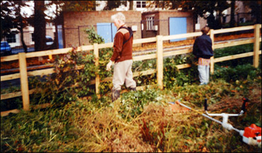 Burton Latimer Pocket Park - maintenance work in 1997