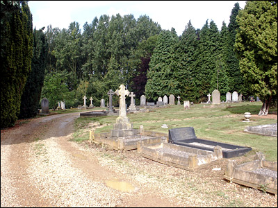 Photograph of the first section of the present main cemetery, seen from the south-east