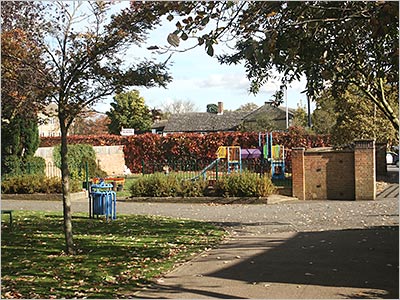 Photograph showing entrance to Paddock area