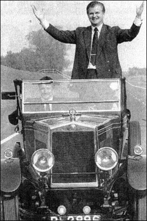 Mr Roger Freeman touring the bypass following the opening