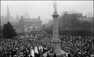 The Dedication of Burton latimer war Memorial in 1922