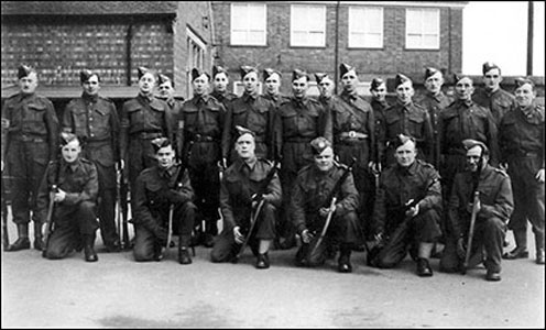 On parade in the Council School playground